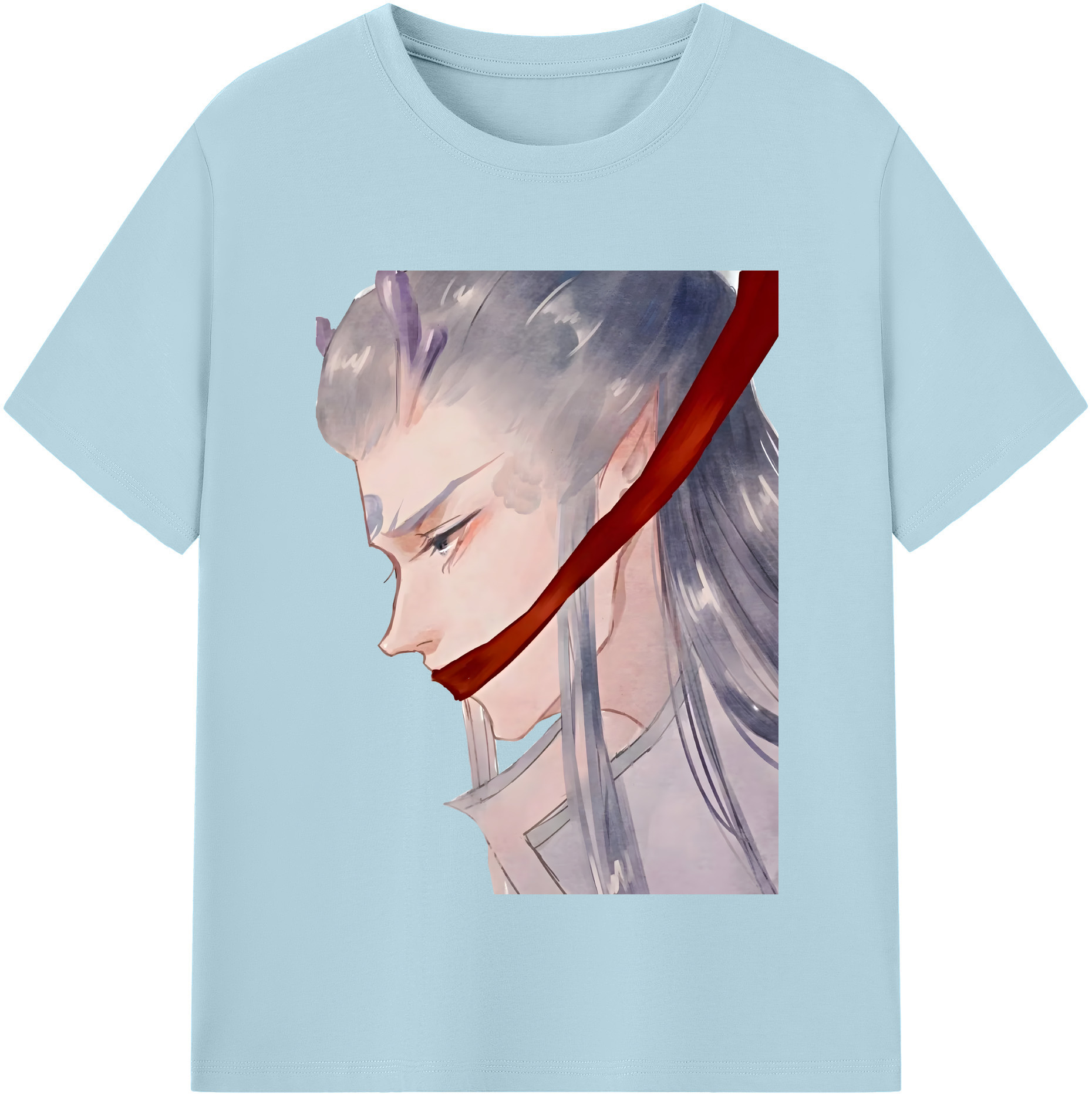 （画像用） Ne Zha 2 ナタ 魔童の大暴れ 綿100％半袖Tシャツ（フロントプリント）
